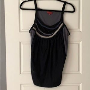 Spaghetti strapped blouse with cool details